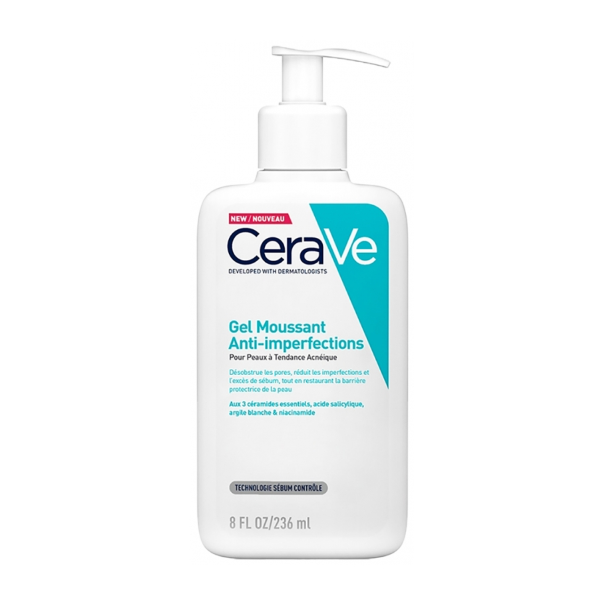 ژل شستشو صورت ضد لک و جوش سراوی Cerave مدل Blemish Control - حجم 236 میل